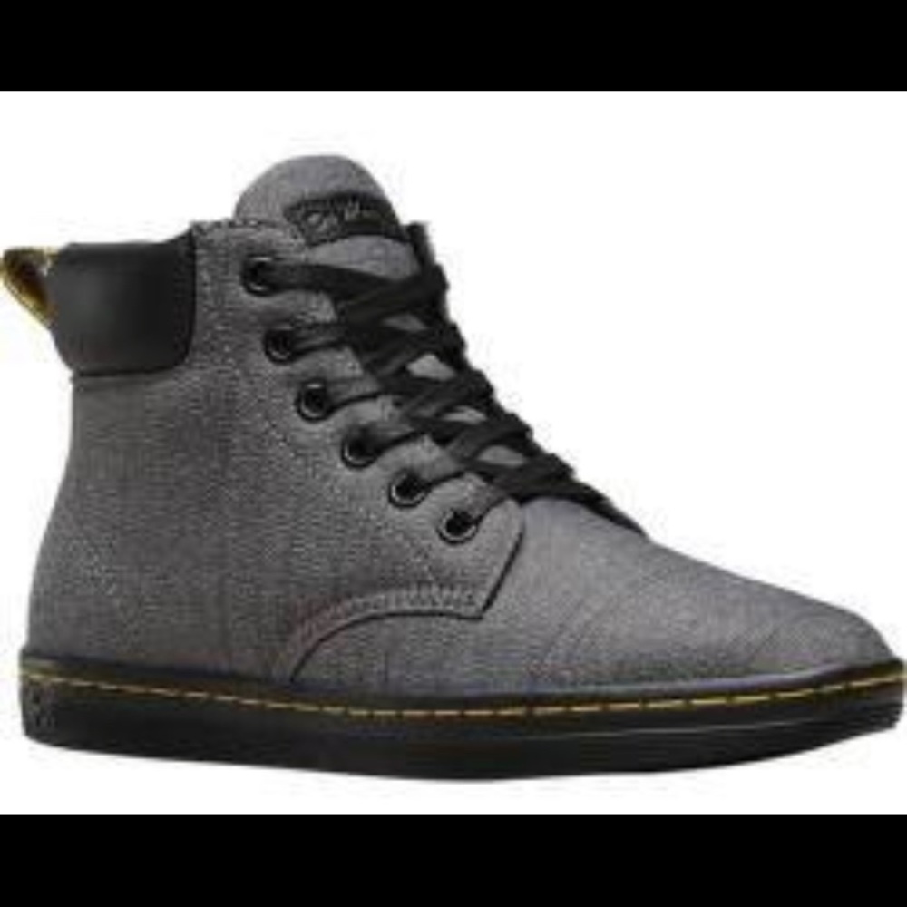 Dr. Martens Maelly Boot Mid Grey Serge Twill